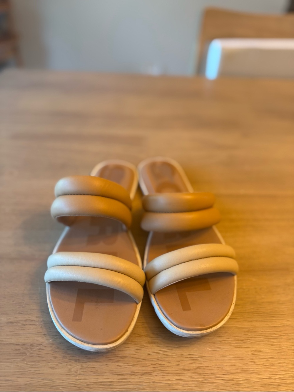 Sorel Women's Ella II Puff Slide Sandal Ceramic / Sea Salt size 8